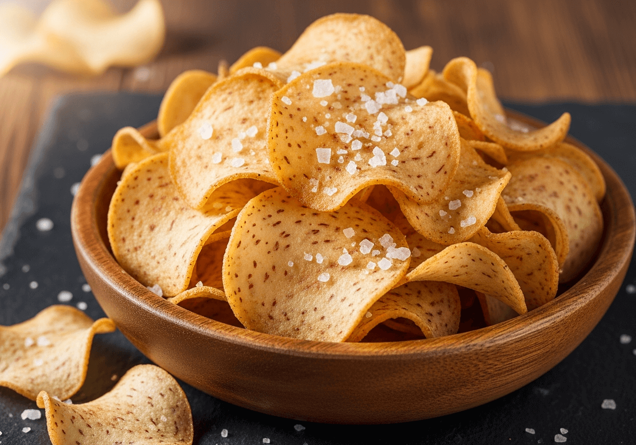 Fresh Taro Root Chips